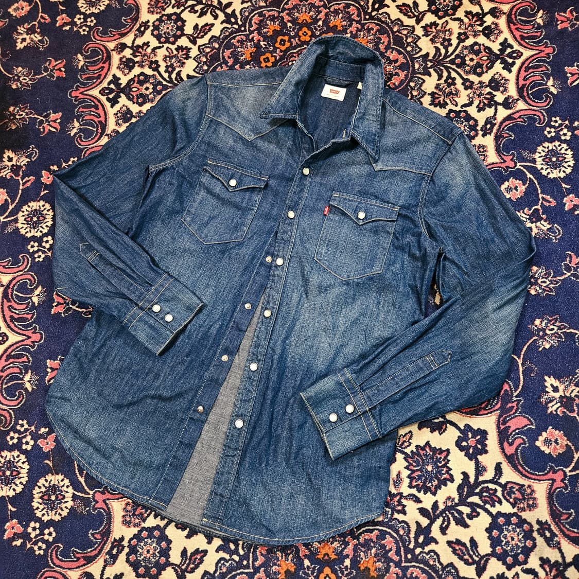 리바이스(Levis) 데님 웨스턴 셔츠 M size 상품이미지1