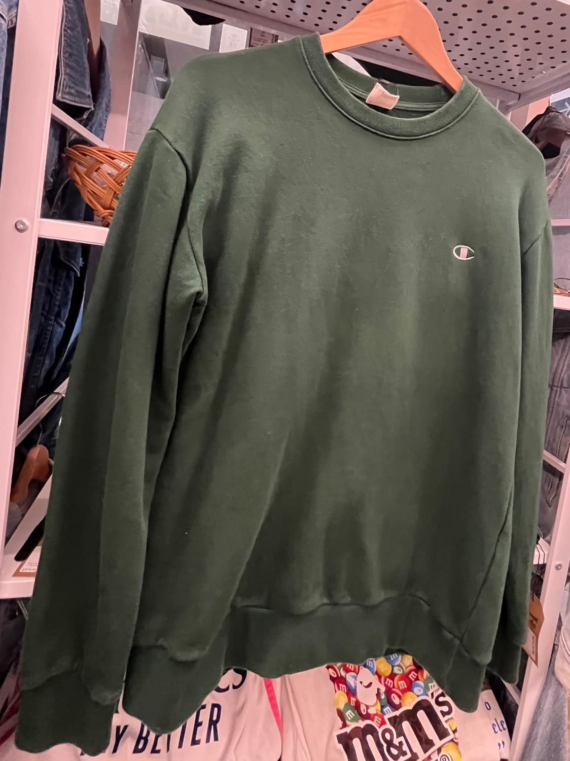 챔피온 리버스위브 맨투맨 그린 상품이미지4