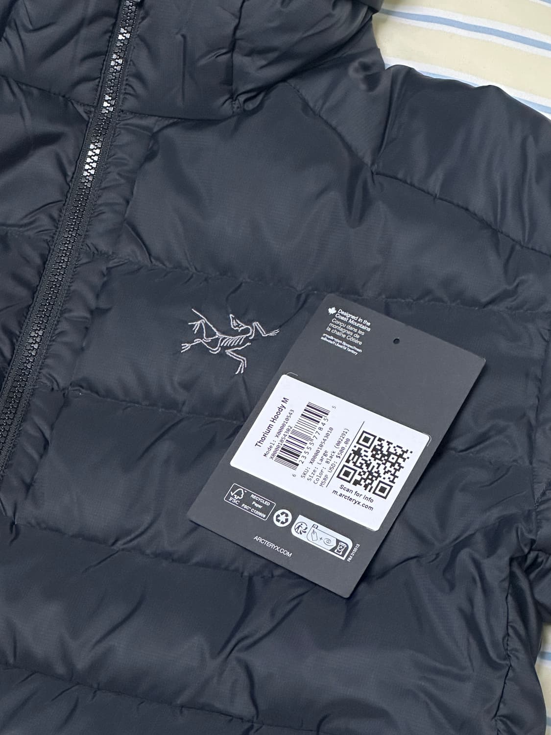 아크테릭스 토륨 후디 L 블랙 판매합니다. 상품이미지6