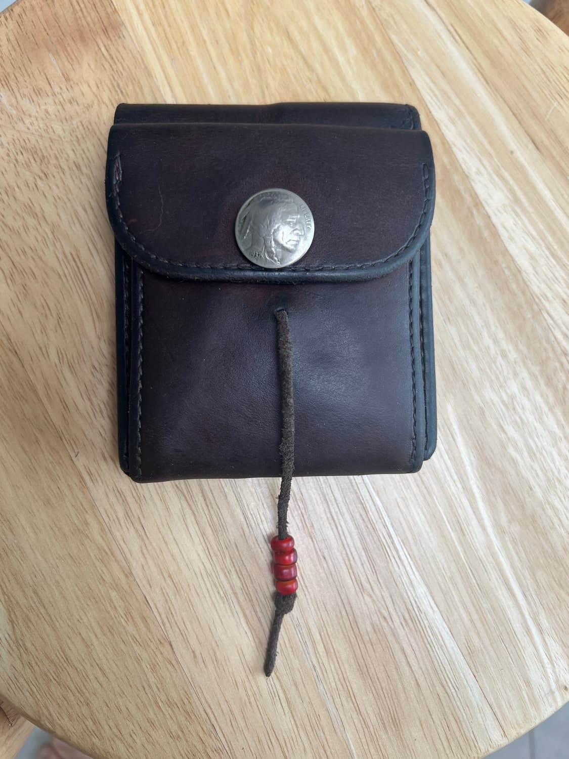 고로스 새들레더 반지갑 다크브라운 상품이미지2