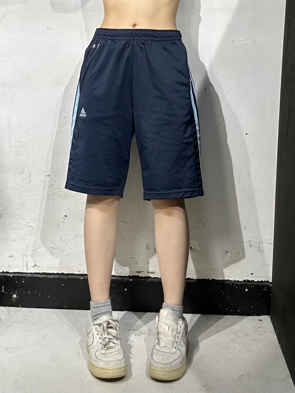 아디다스 네이비 스카이 블루 삼선 트레이닝 반바지 버뮤다 팬츠 상품이미지2