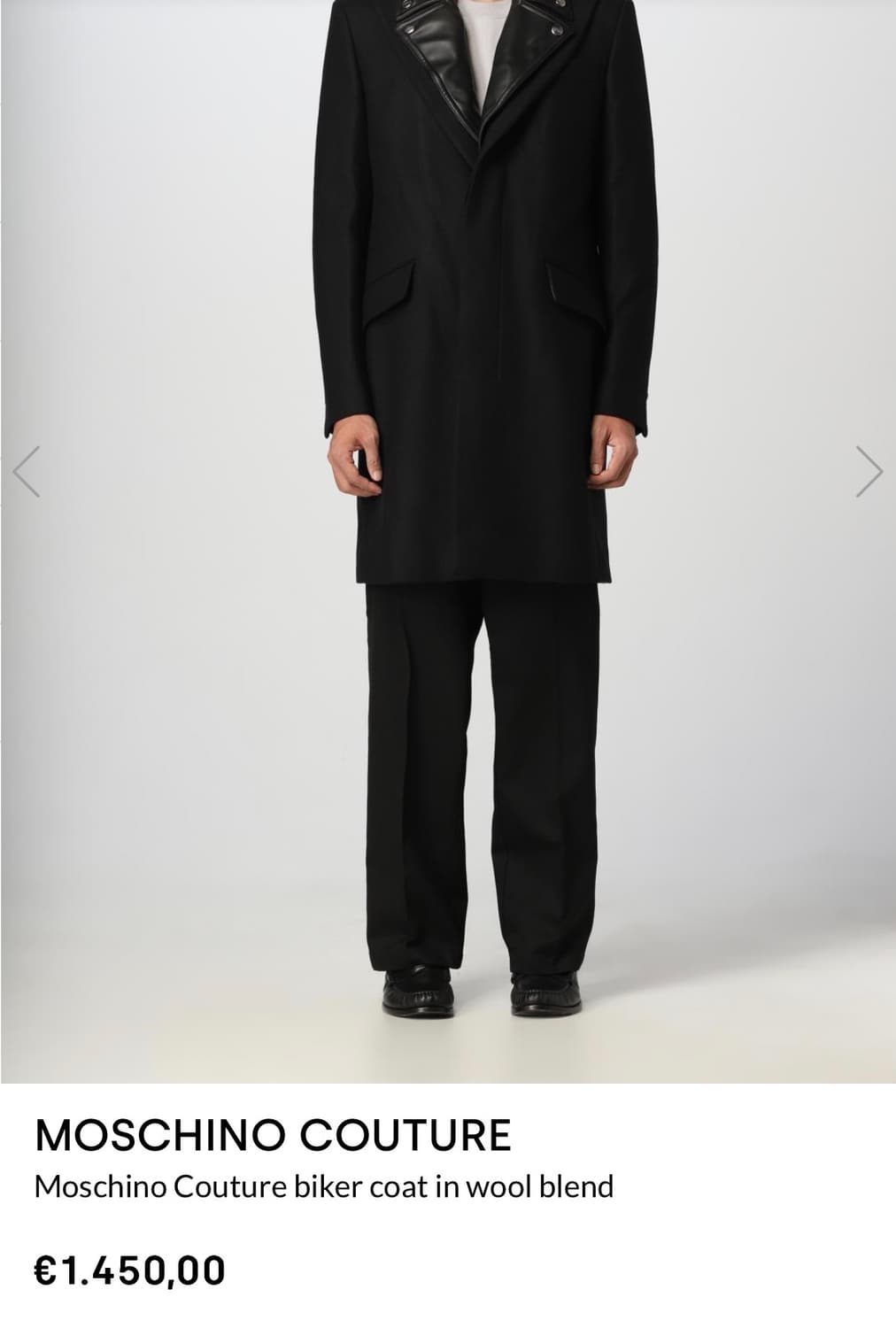 모스키노 23FW 바이커 코트 상품이미지3