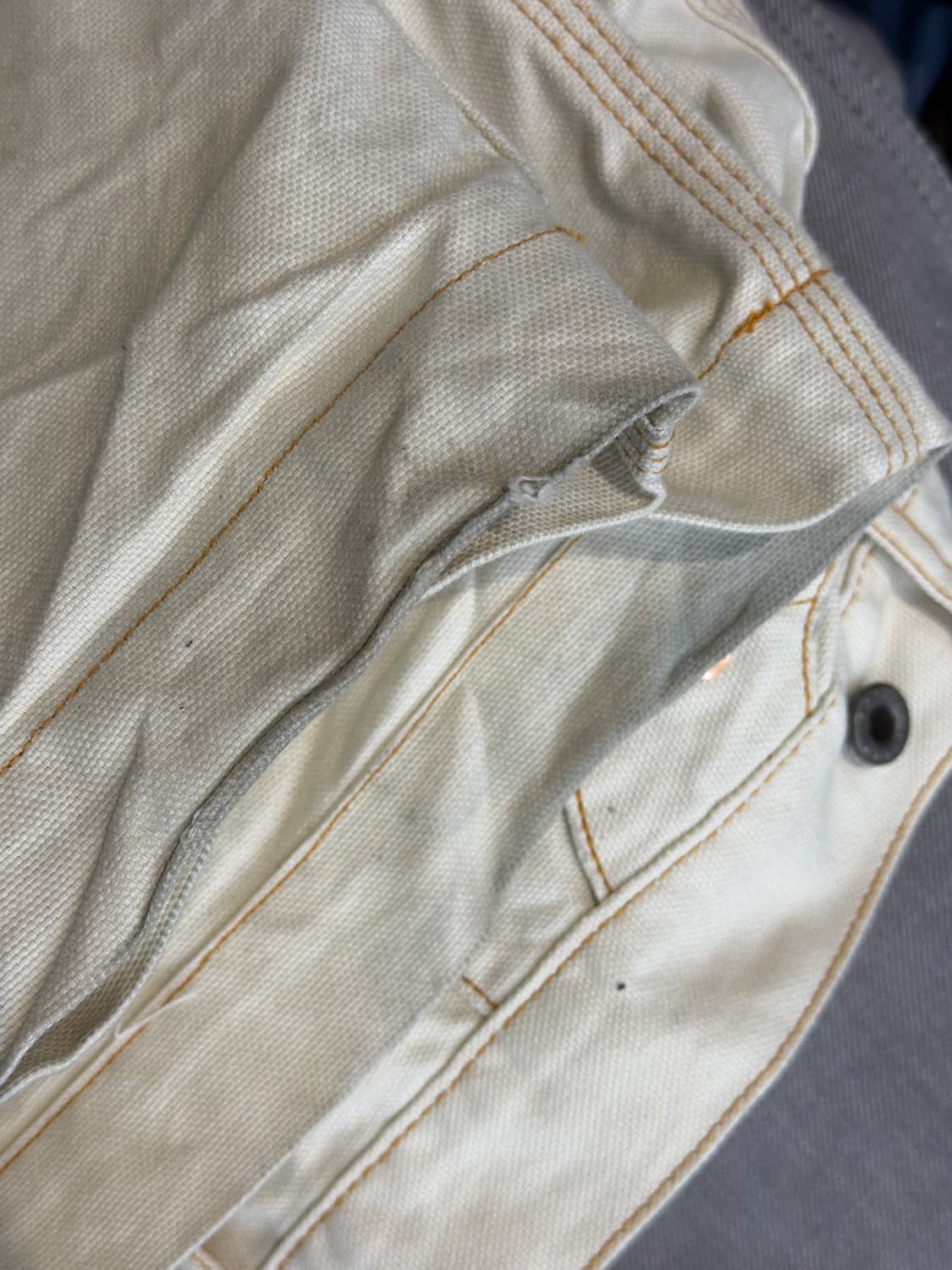 캐피탈 씬 캔버스 럼버 팬츠 키나리 4사이즈 상품이미지5