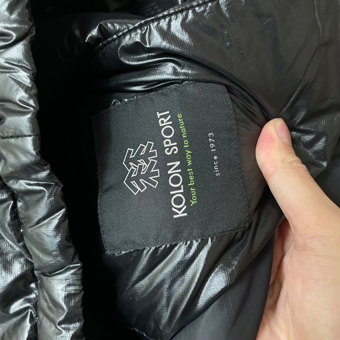 [ M ] 코오롱 스포츠 여성 구스다운 경량 롱패딩 상품이미지4