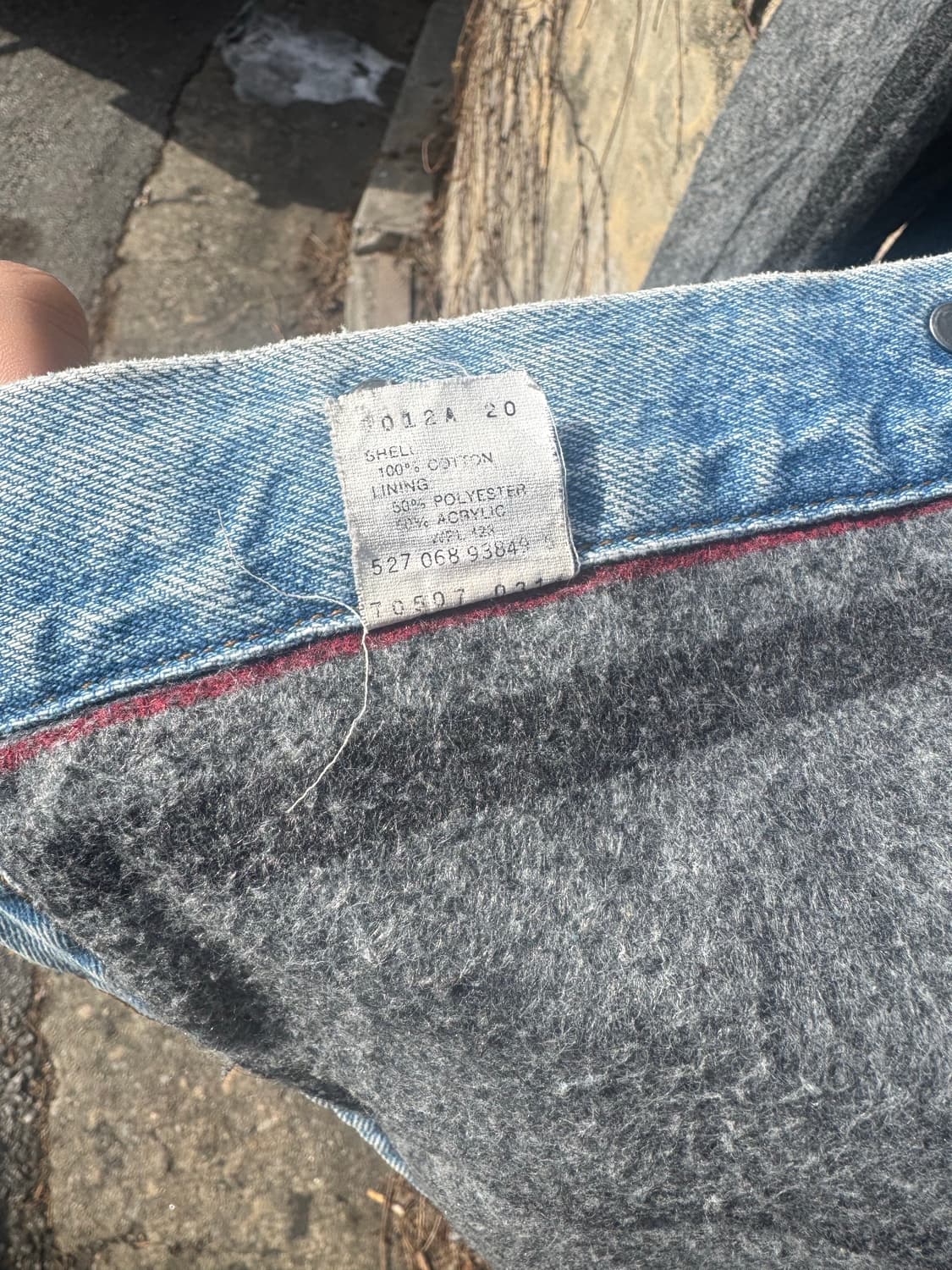 80s 리바이스 빈티지 블랭킷 안감 3rd 데님 트러커 자켓 105 상품이미지10