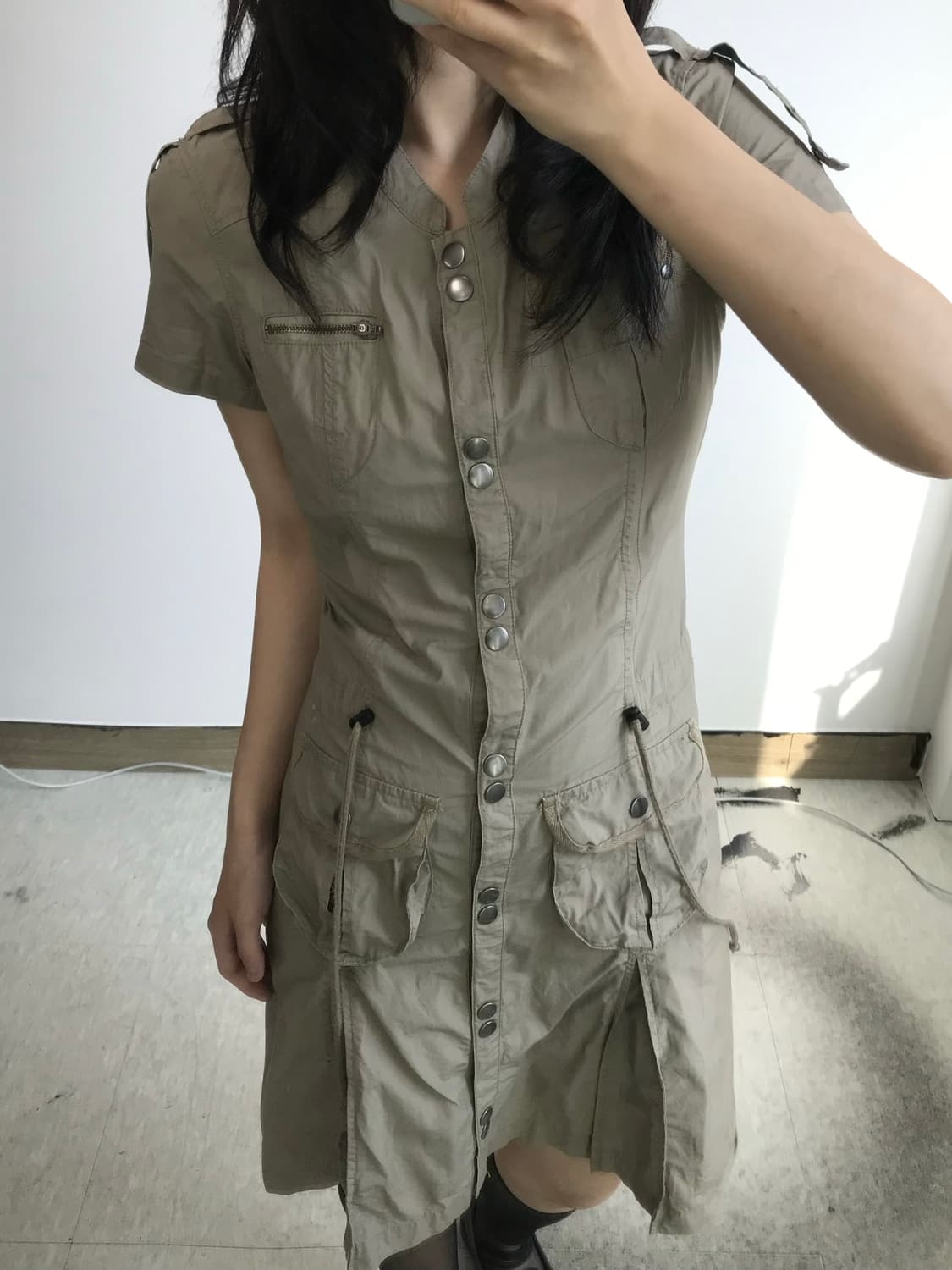 빈티지 카고 원피스 상품이미지2