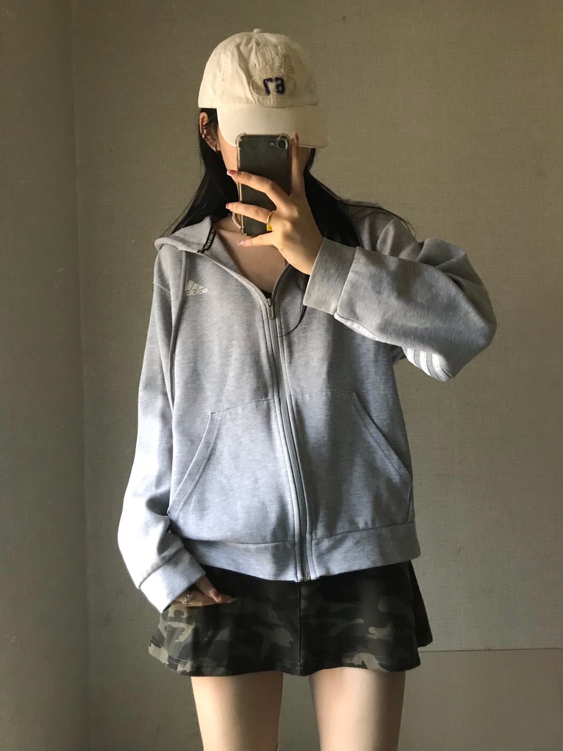 아디다스 그레이 후드집업 상품이미지1
