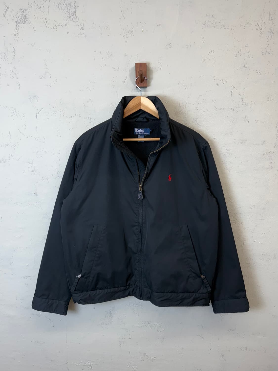 폴로랄프로렌 모크넥 폴리쉘 페리자켓 블랙 상품이미지1