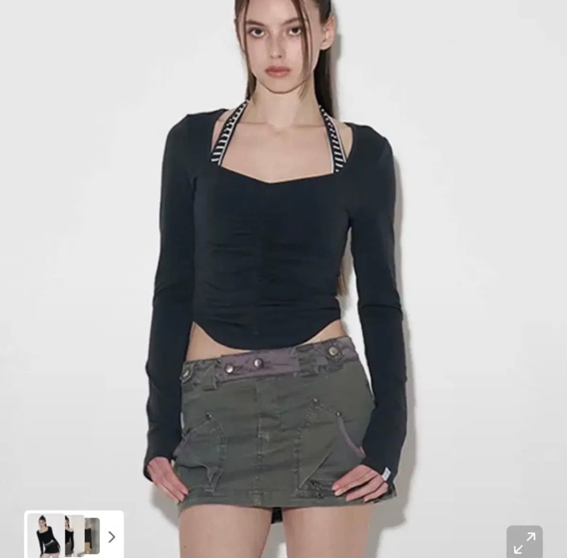 플노팔 Darlin shirring Long Sleeve top  상품이미지3