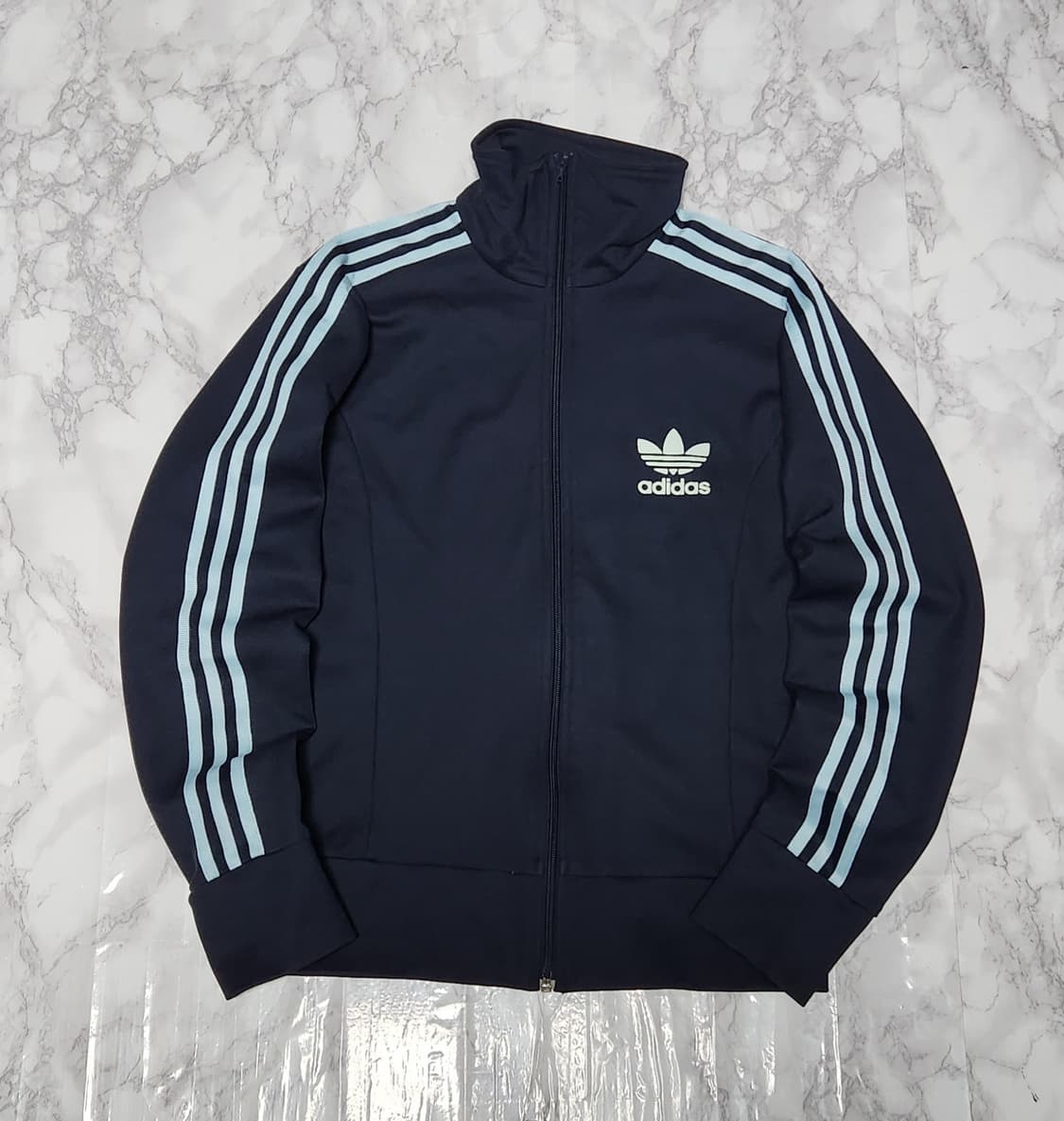 아디다스 삼선 네이비x스카이블루 트레이닝 져지 자켓 상품이미지3