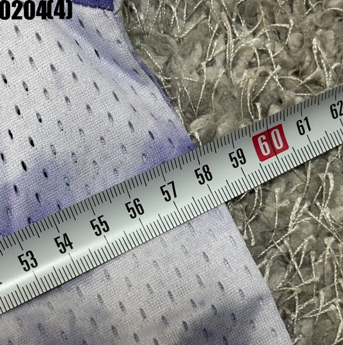 [L] 스컬프터 그래픽 타이다이 메쉬 퍼플 반팔 티셔츠 0204(4) 상품이미지6