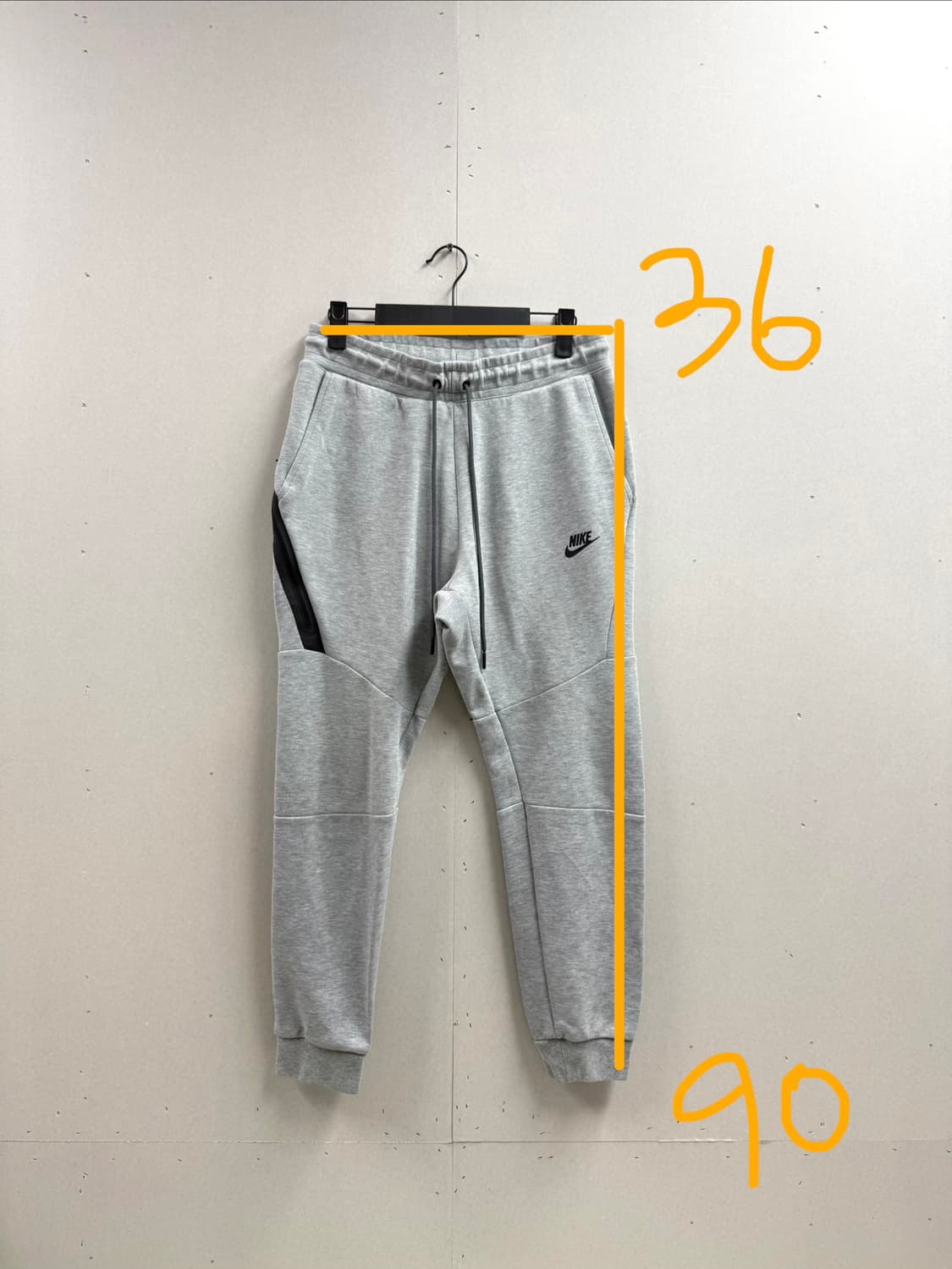 남성 M / 나이키 테크플리스 조거팬츠 그레이 상품이미지2