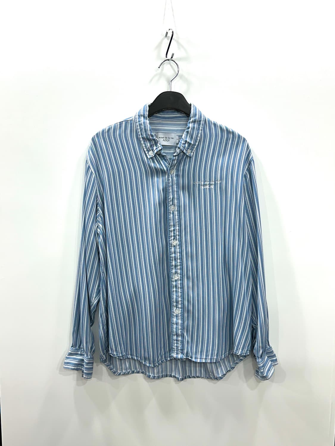 아크메드라비 스트라이프 셔츠 블루스카이 1사이즈 상품이미지1