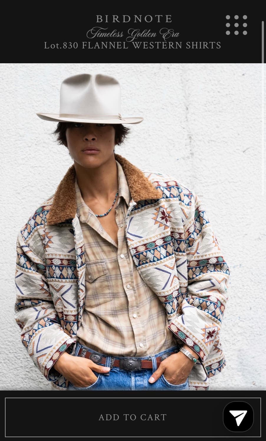 버드노트 Lot.830 웨스턴셔츠 (46) 상품이미지2
