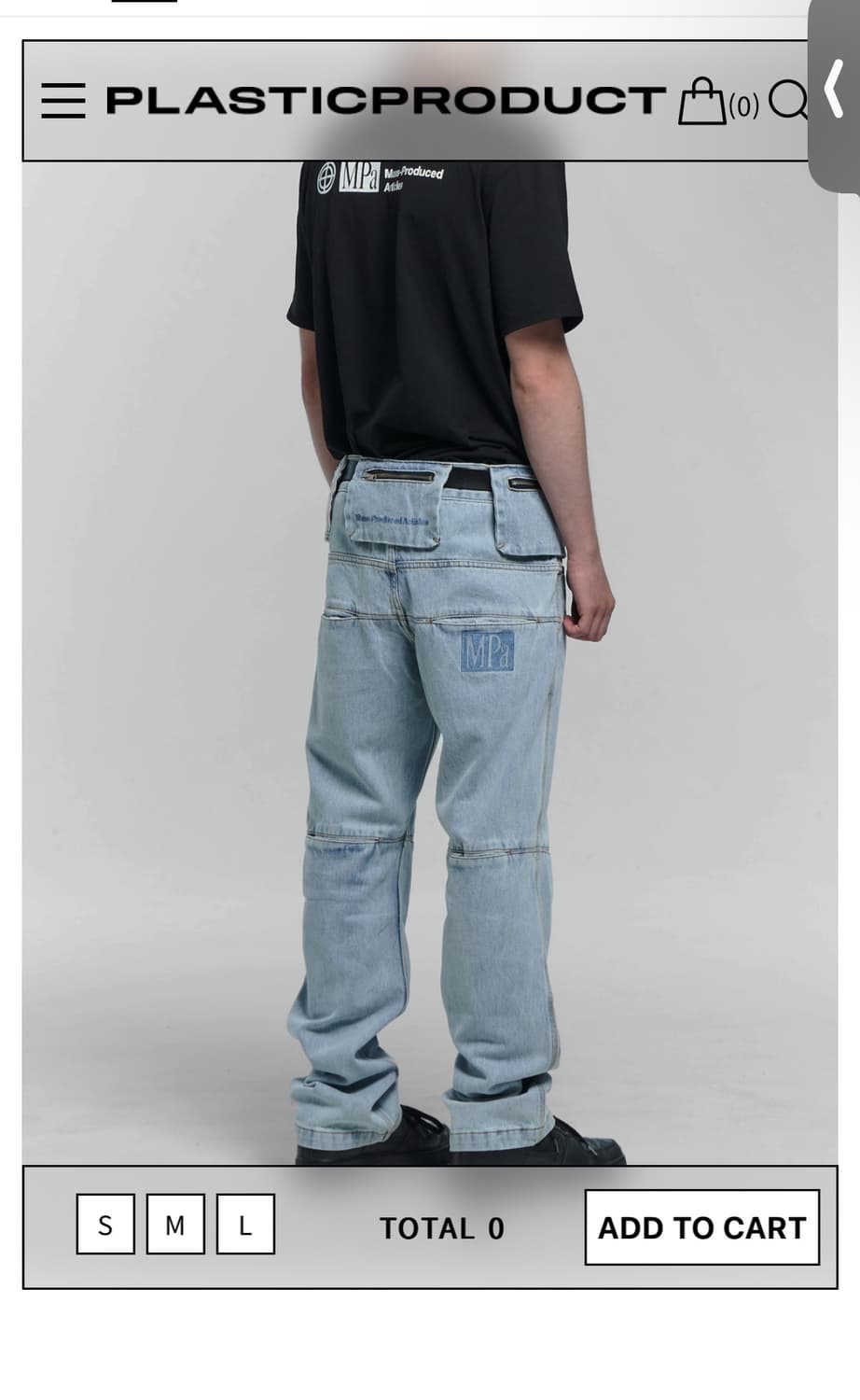 MPa BAG PANTS (STEEL BLUE) 상품이미지3