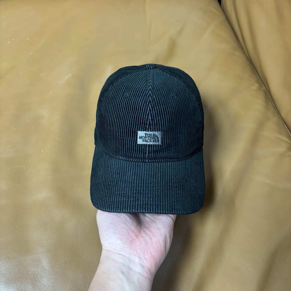 나나미카 노스페이스 퍼플라벨 6패널 볼캡 모자 코듀로이 블랙 상품이미지2