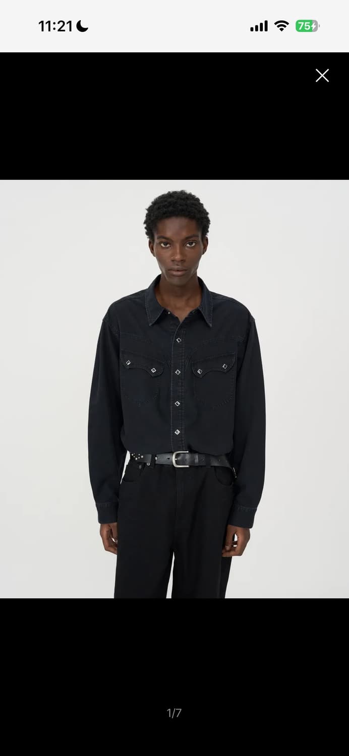 인사일런스 웨스턴 데님 셔츠  상품이미지2