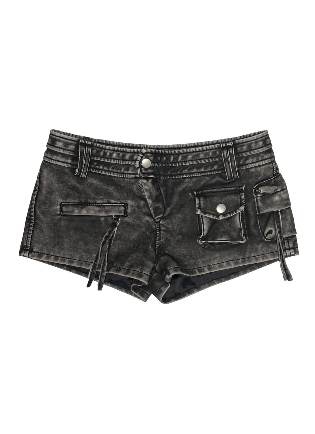 saucy 쏘씨 레더 포켓 마이크로 쇼츠 숏 팬츠 상품이미지1