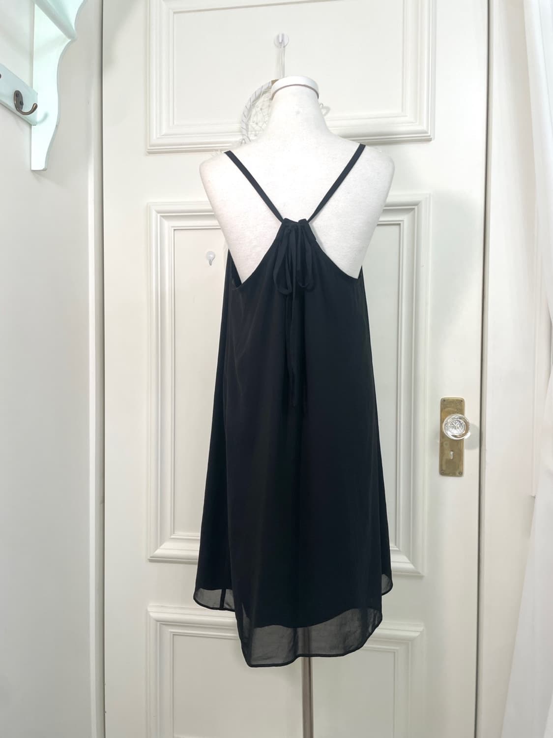 black shirring point back back bow opc 상품이미지3