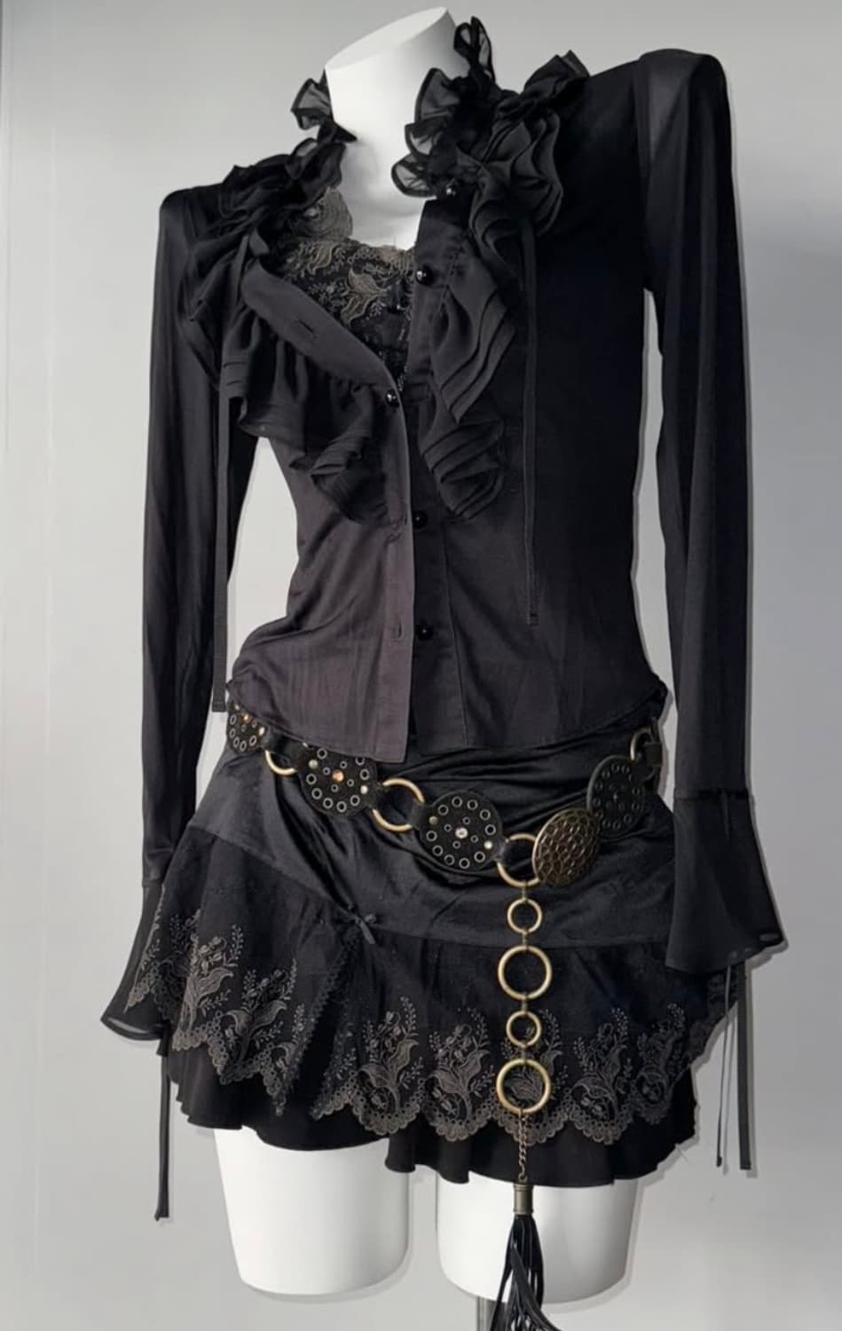 블랙 고스 섹시 코디세트 상품이미지1