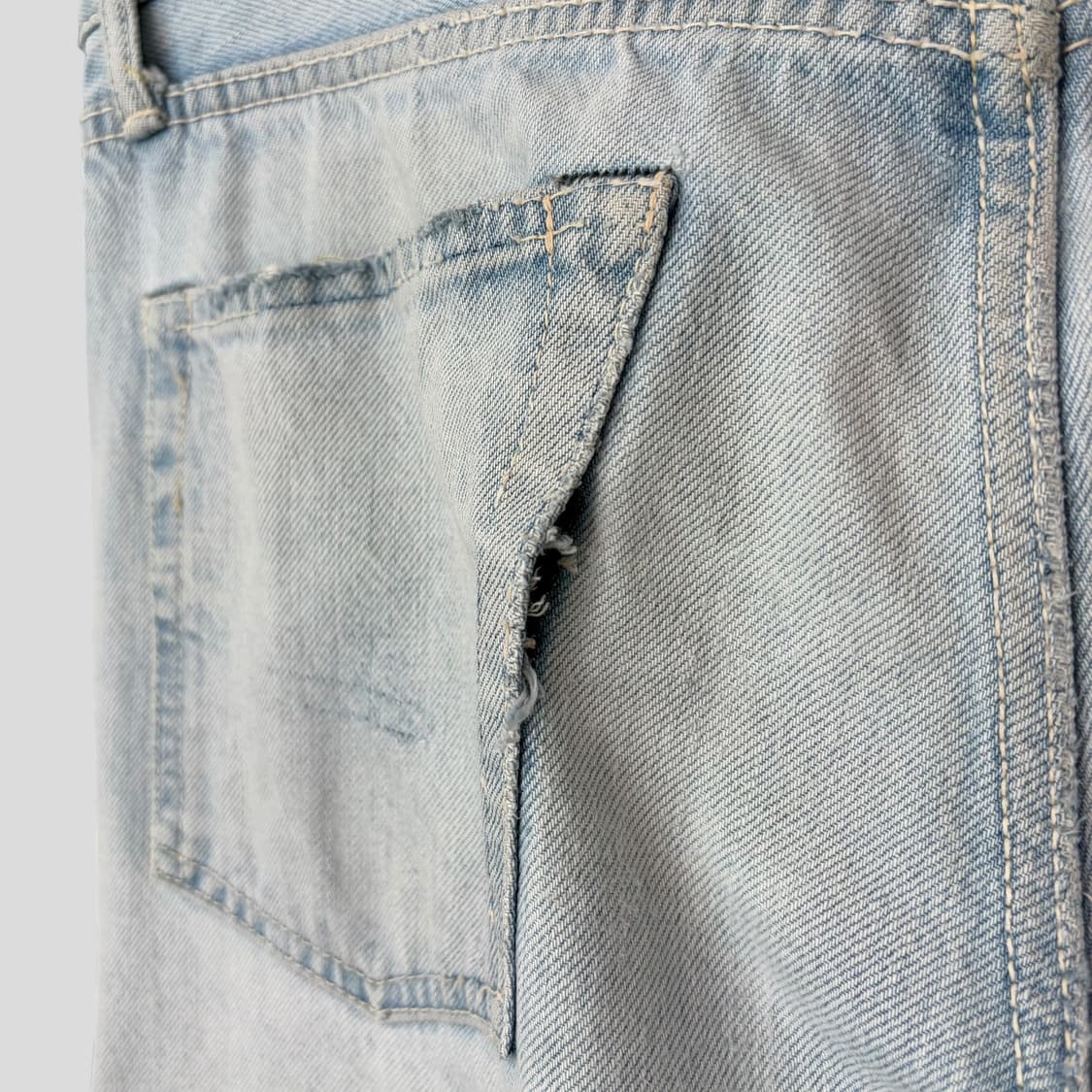 (31)Burgus Plus 버거스플러스 컷오프 셀비지 데님 청바지 상품이미지9