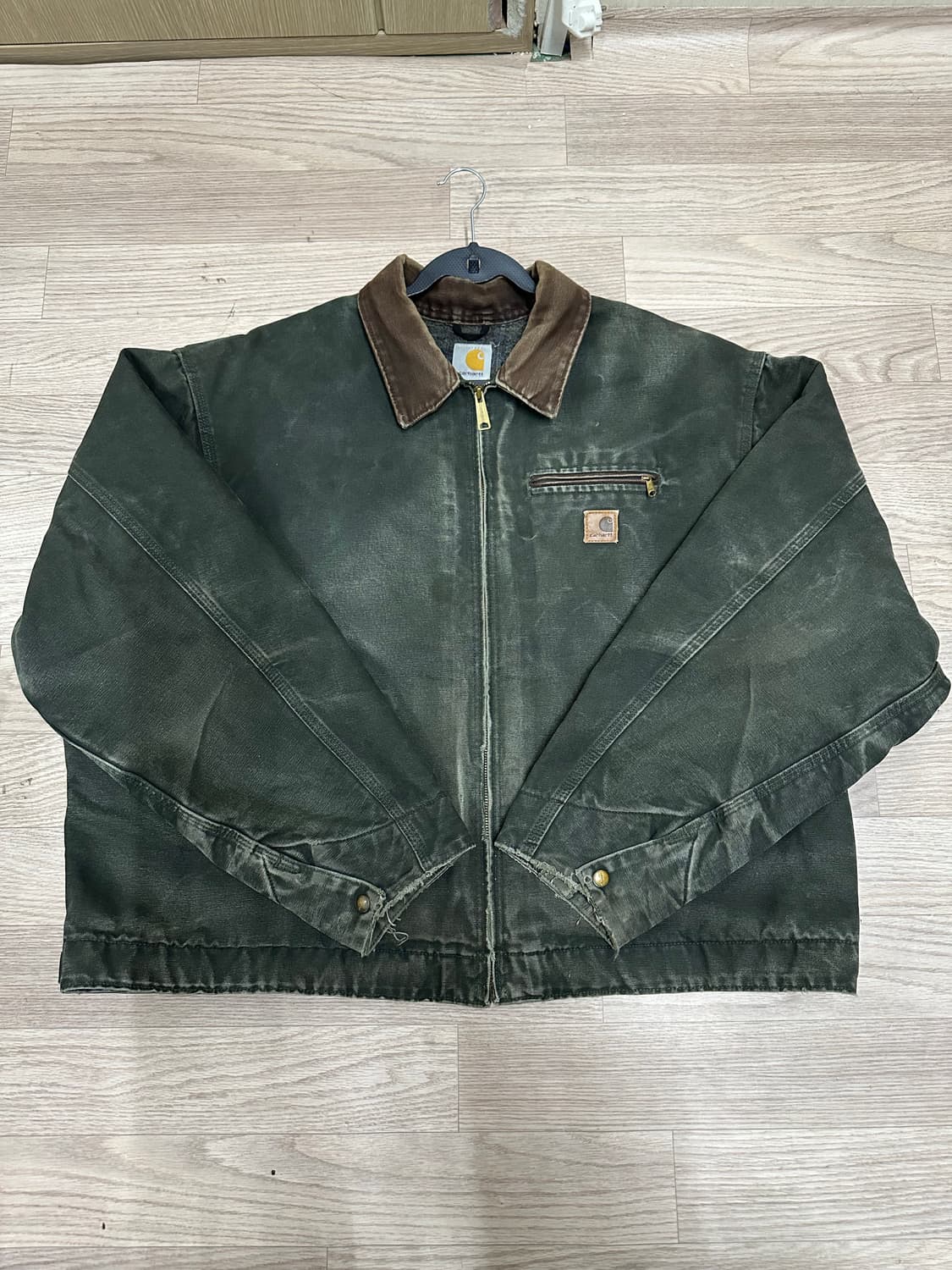 빈티지 칼하트 J97 모스그린 디트로이트 자켓 상품이미지1