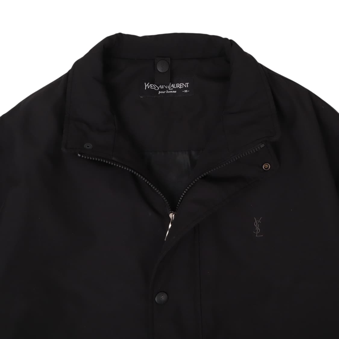 입생로랑 ysl로고 블랙 폴리쉘 점퍼 자켓 상품이미지2