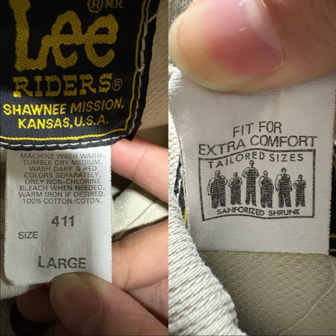 80~90s 리 Lee Riders 오프화이트 데님 자켓 상품이미지9