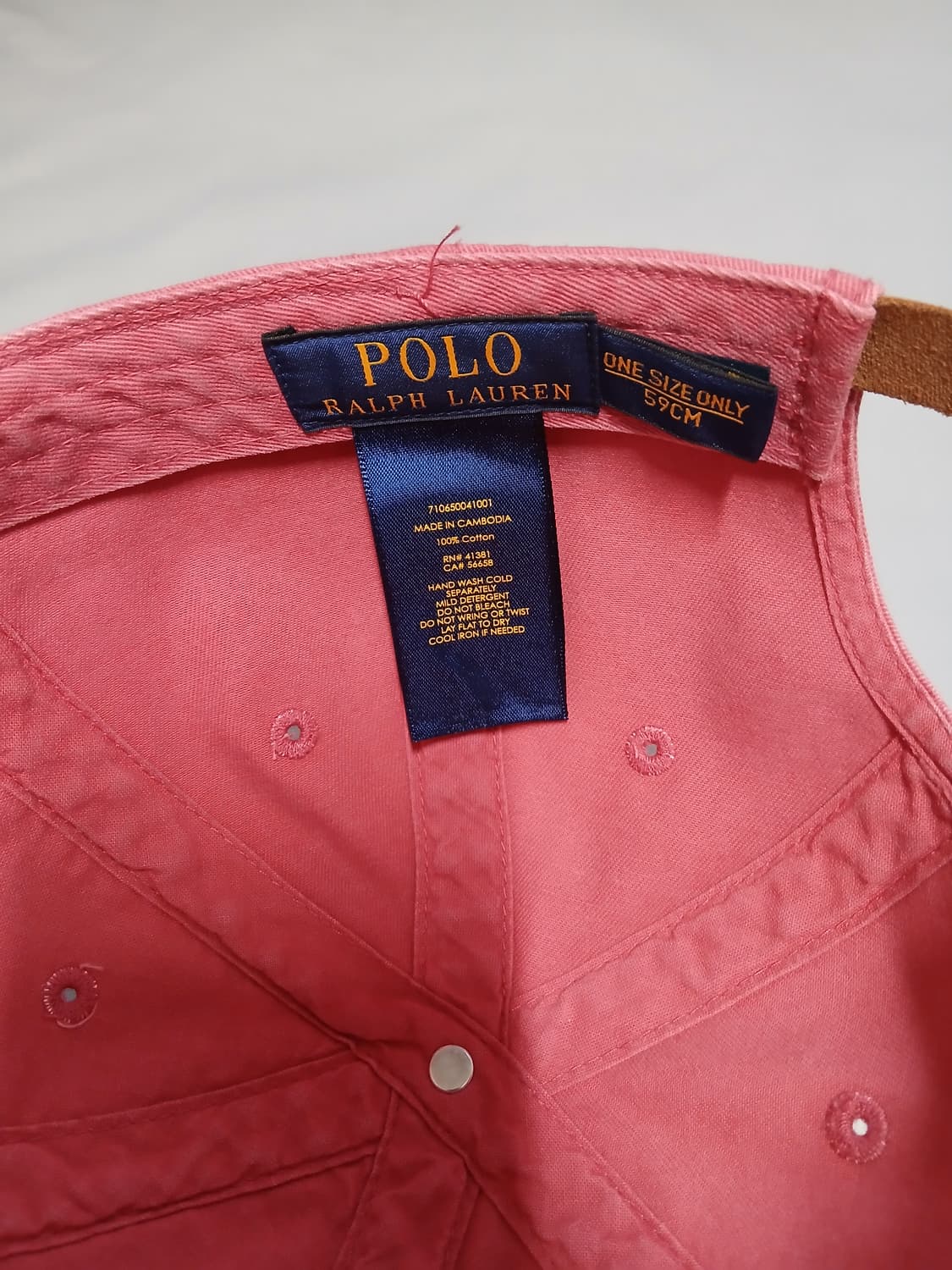 폴로 ny 모자 볼캡 핑크 캡 피그먼트 상품이미지3