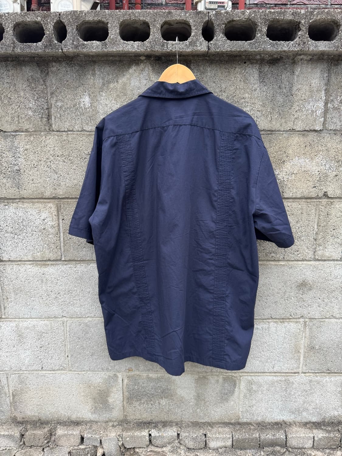 90s esquire 빈티지 쿠바 구아야베라 셔츠 네이비 2xl 상품이미지2