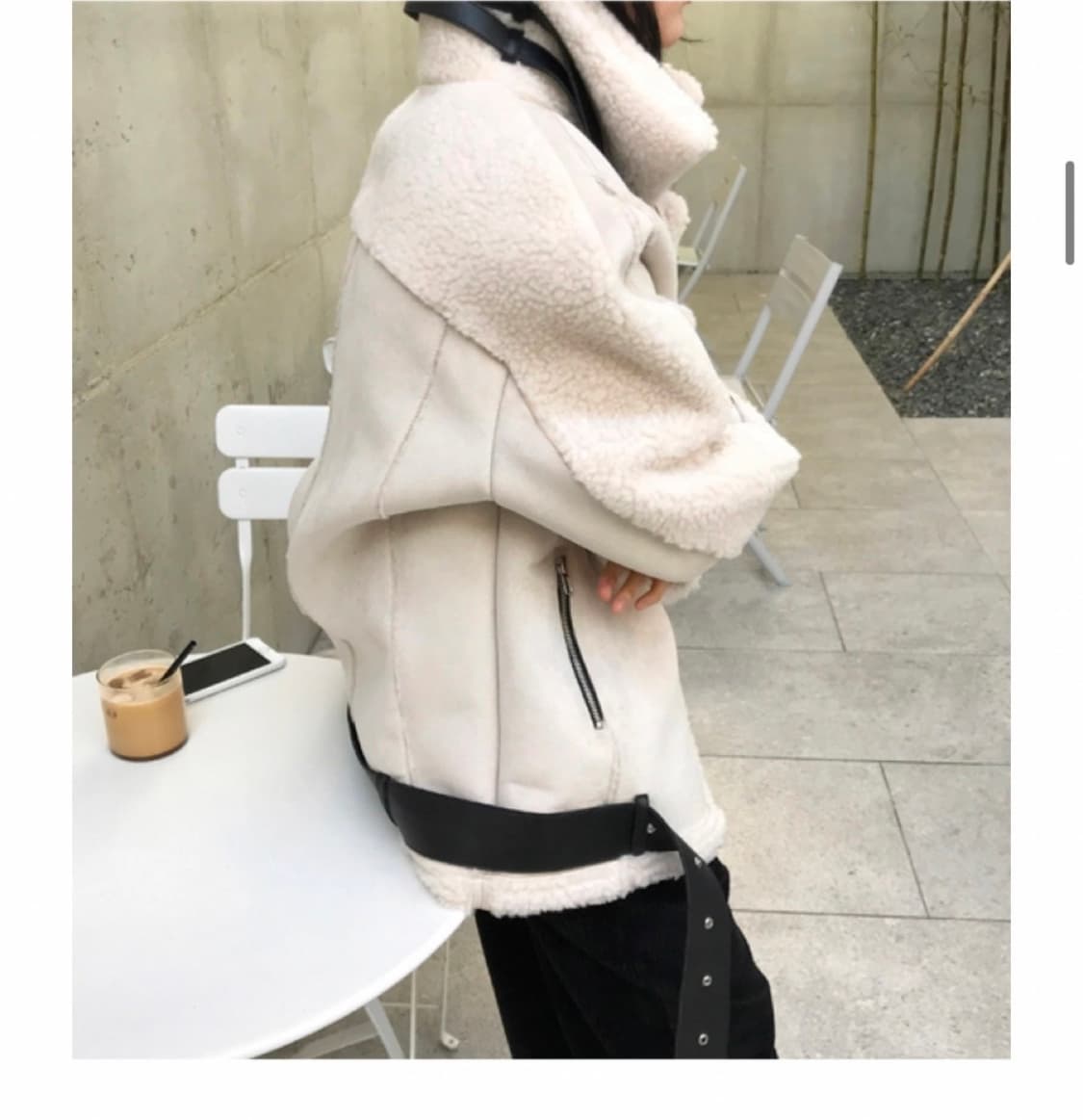 블랑 무스탕 양털 자켓 상품이미지6