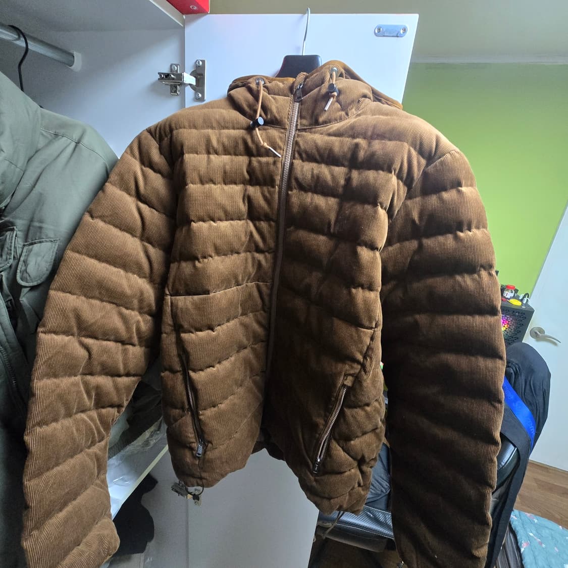 폴로랄프로렌 코듀로이 경량 패딩 상품이미지1