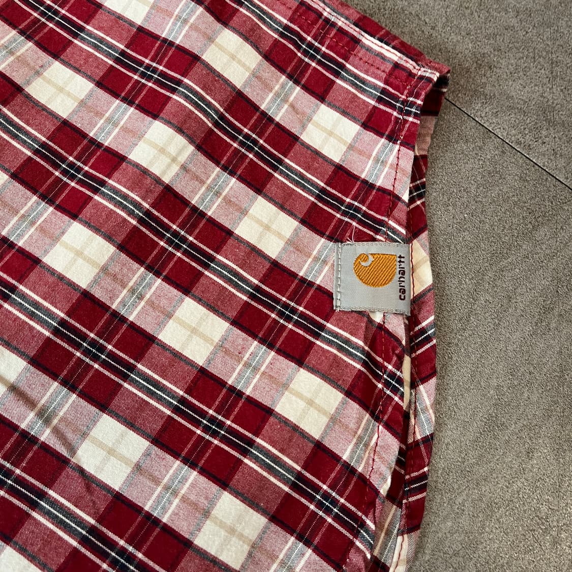 칼하트 정품 오리지널 체크 코튼 반팔 셔츠 상품이미지6