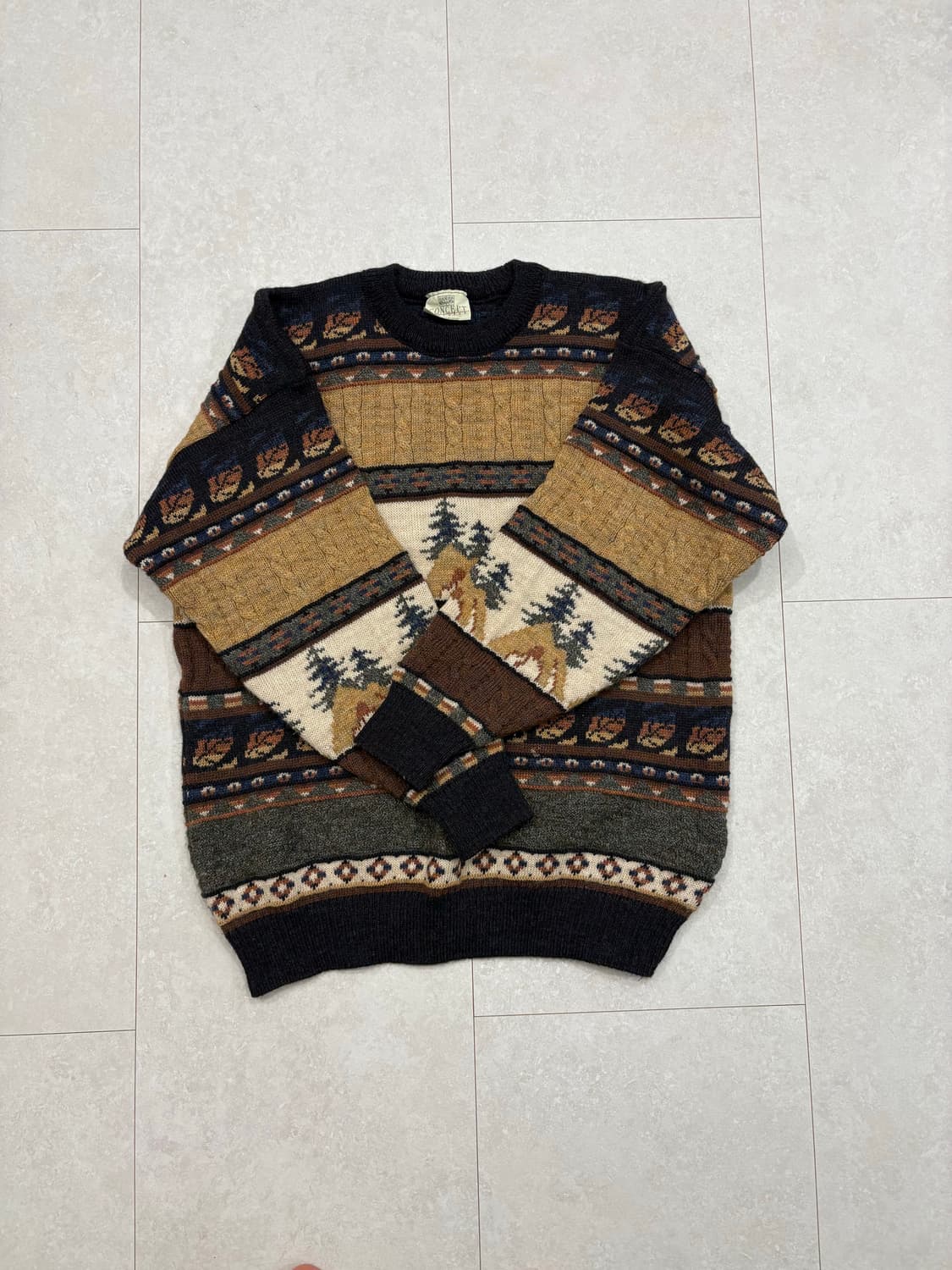 남자 패턴 니트 상품이미지3