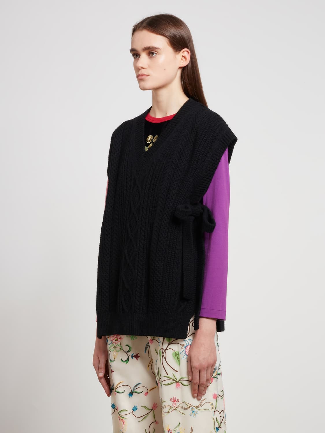 22aw 타오 꼼데가르송 셔틀랜드 울 니트 베스트 s 상품이미지3