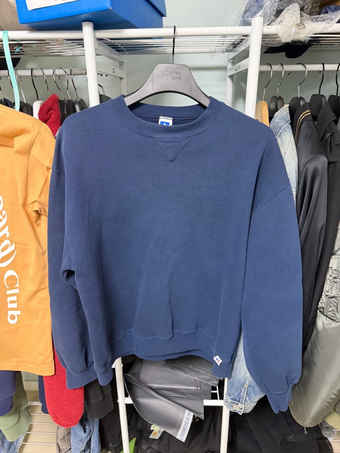 90s 러셀 빈티지 스웻셔츠 Usa 네이비 L 상품이미지1