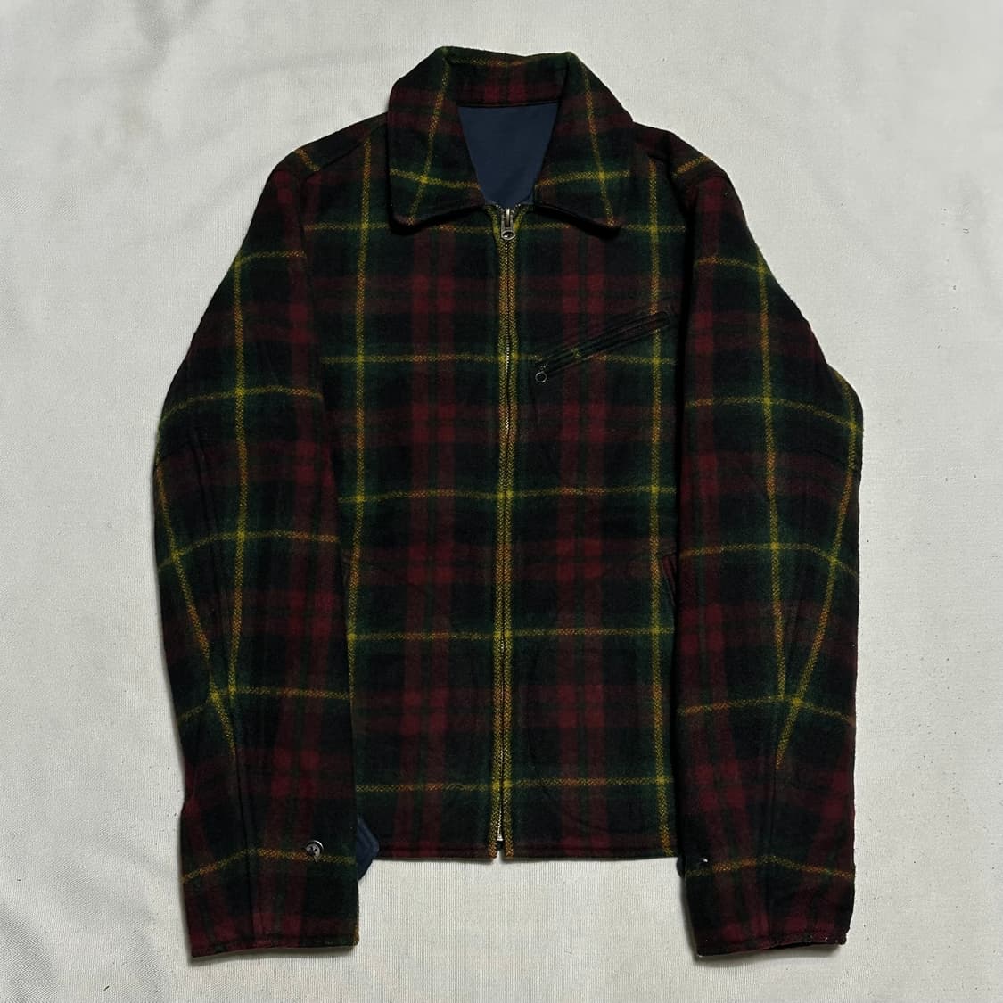 S 폴로랄프로렌 울 체크 리버시블 자켓  상품이미지2