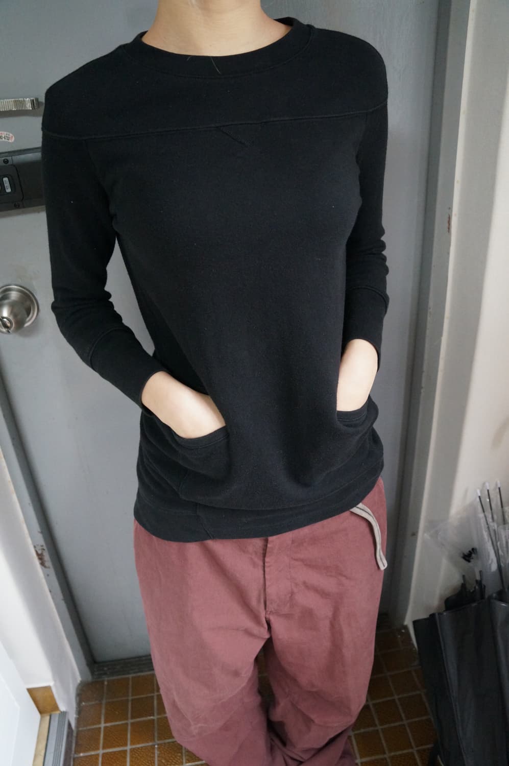 꼼데가르송 레더 더블 D링 벨트 상품이미지4