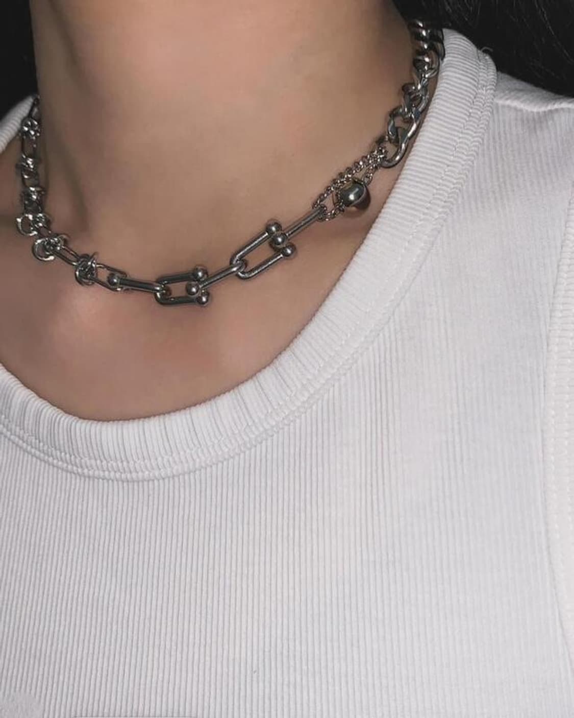 Ball piercing necklace 체인목걸이 상품이미지3
