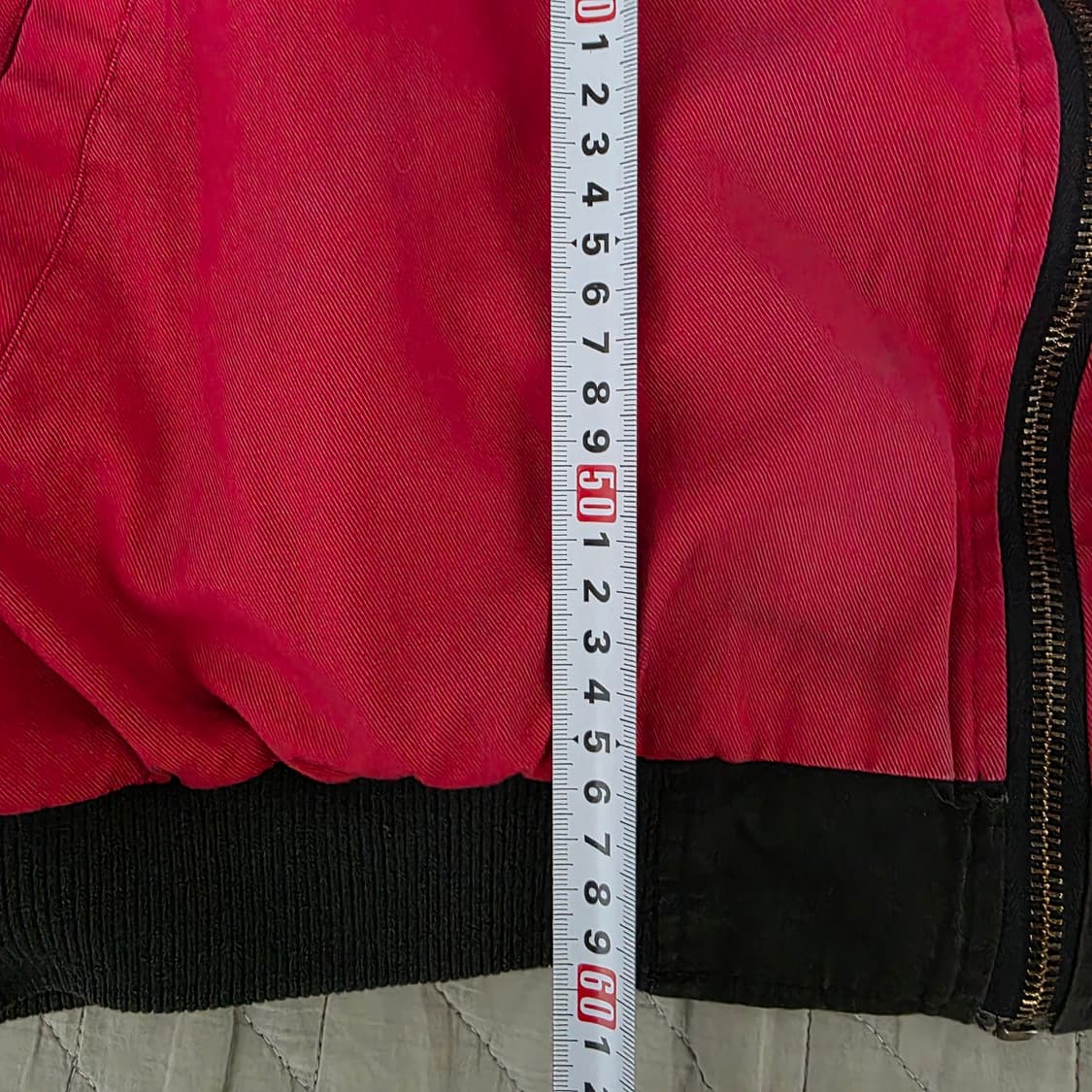 [M] 90s 빈티지 말보로 리버시블 봄버 자켓 블랙/레드 썬페이드 상품이미지10