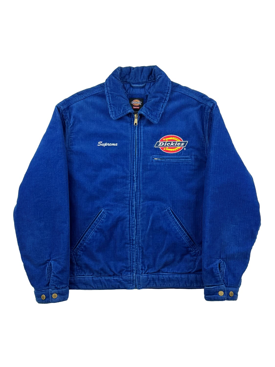 슈프림 x 디키즈 코듀로이 워크 자켓 로얄 상품이미지1