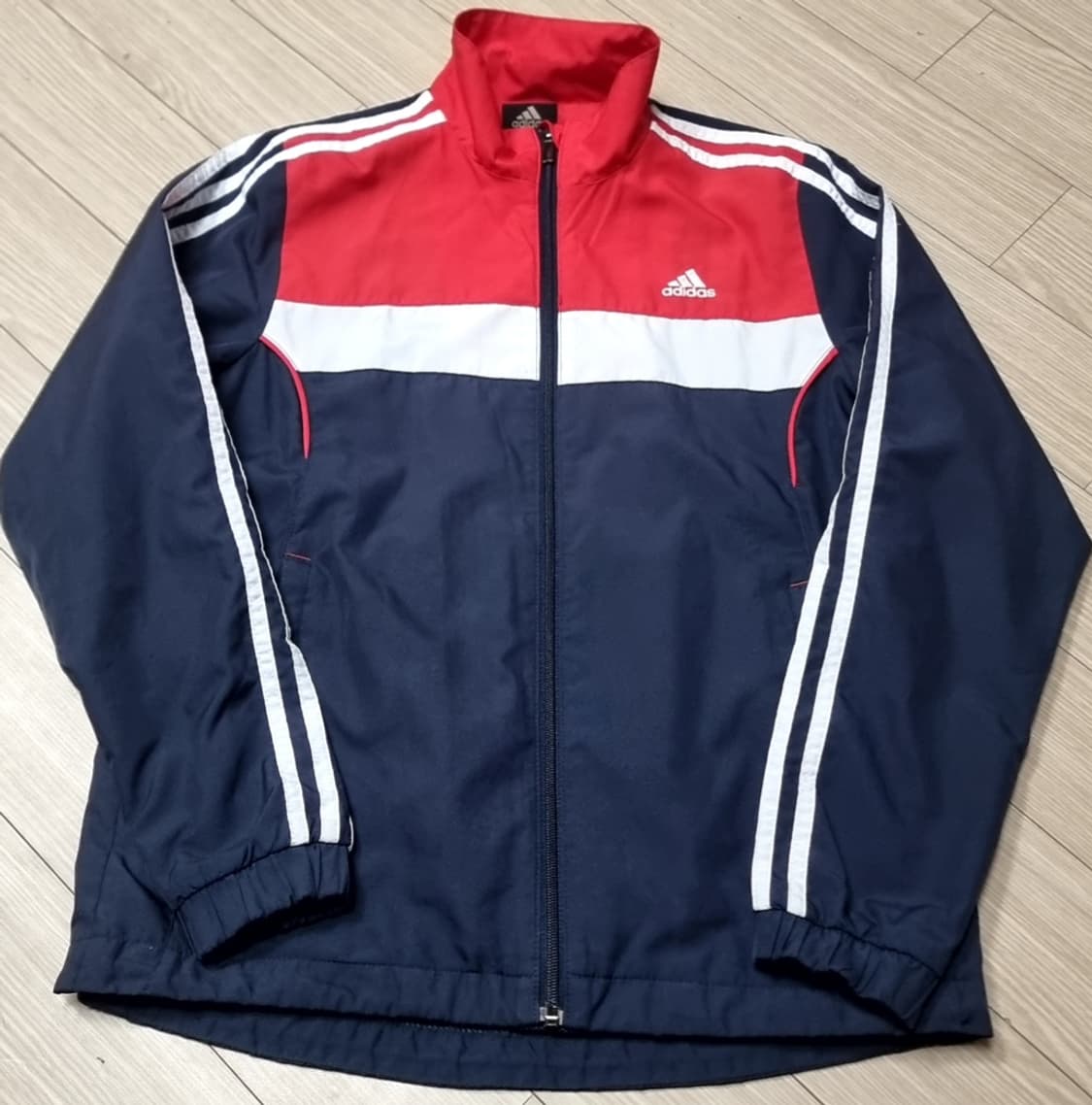 레트로 아디다스 삼선 바람막이 레드 네이비(85~95) 상품이미지1