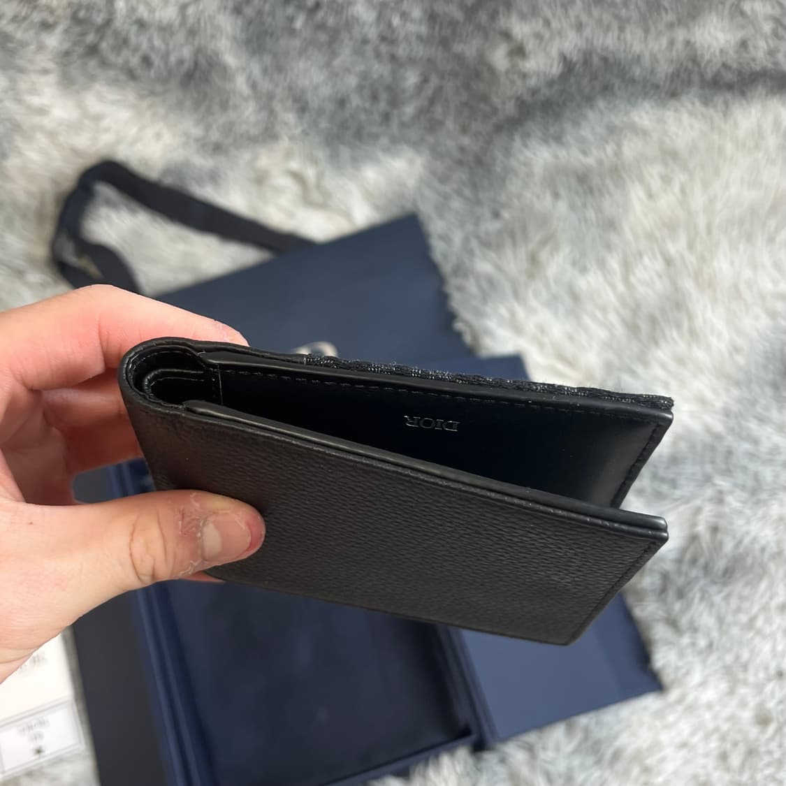 디올 오블리크 새들 컴팩트 코인 반지갑 풀박스 상품이미지5