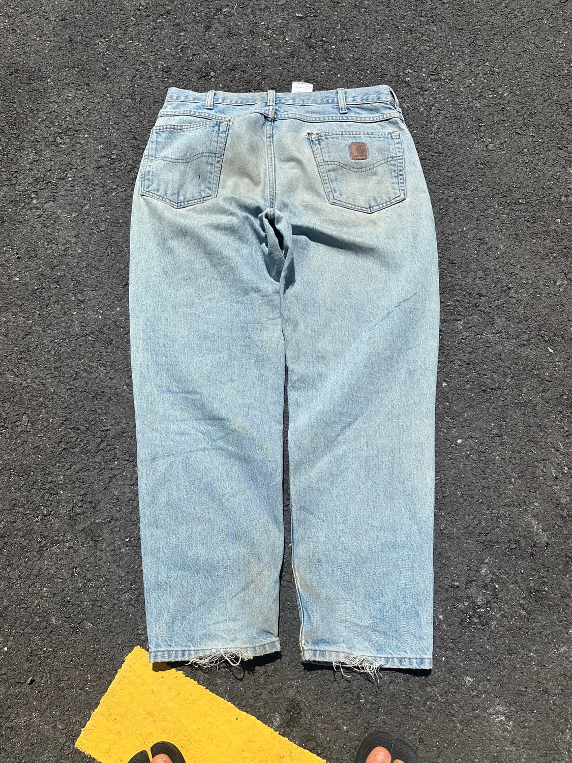00’s Carhartt washed distressed denim  상품이미지3