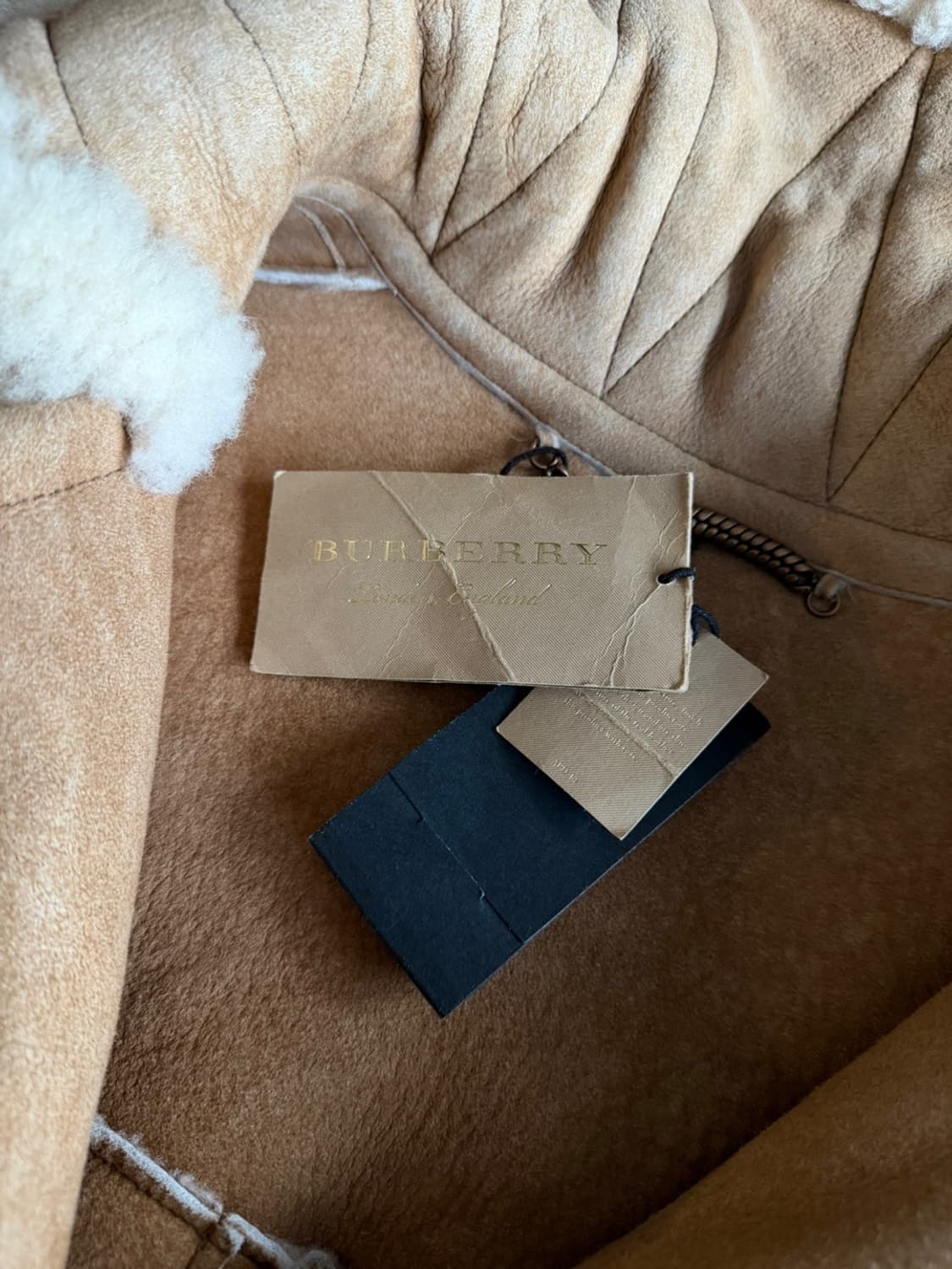 버버리 시어링 레더 코트 66~77 상품이미지5