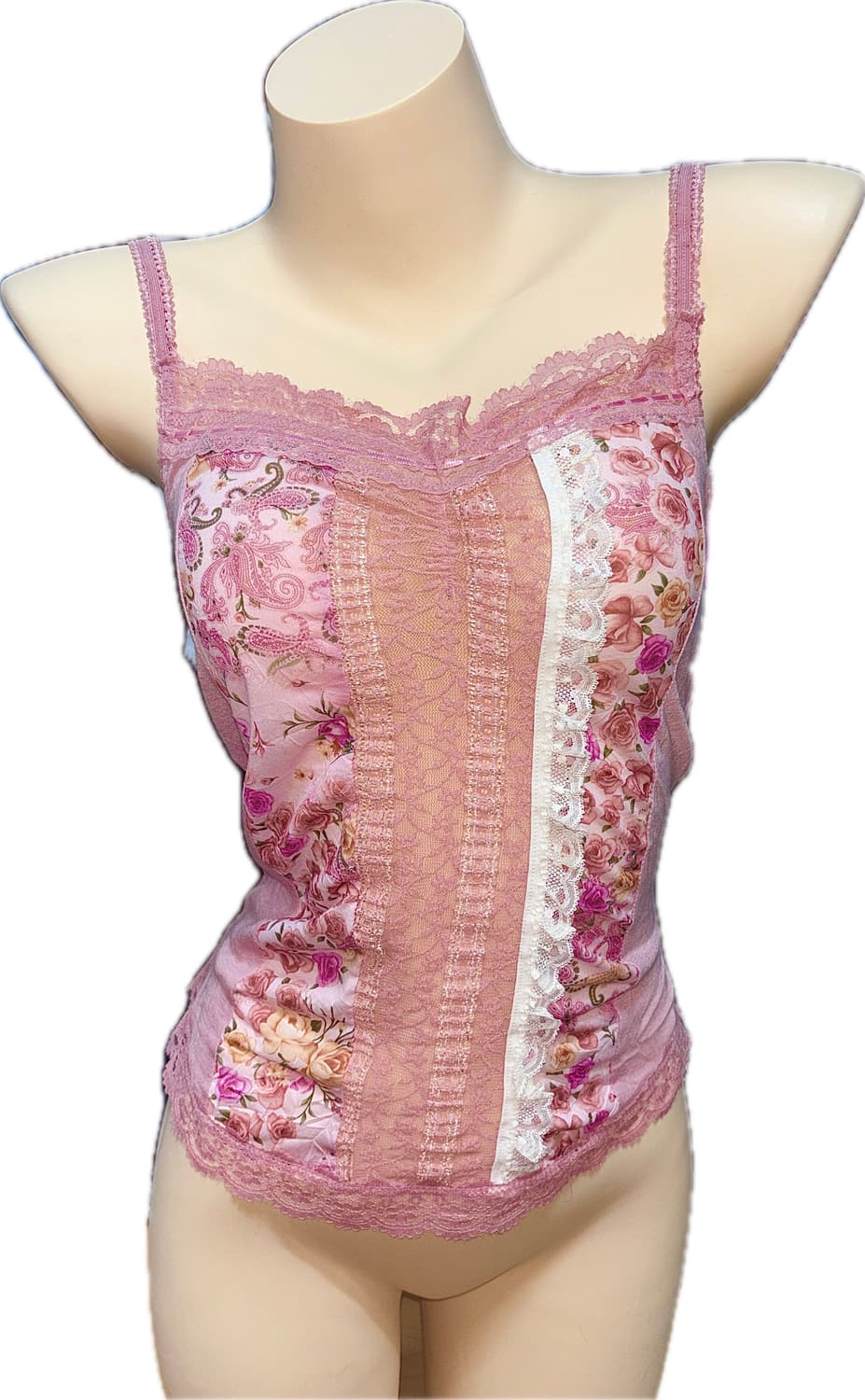 일본 빈티지 페어리 레이스 나시 모리 슬리브리스 상품이미지2