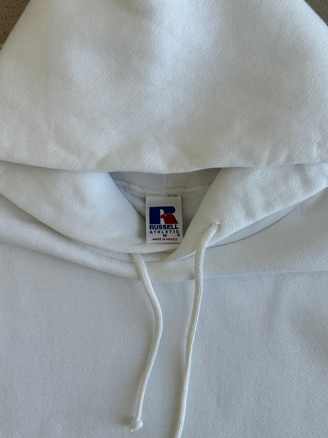 90s 빈티지 러셀 후드 화이트 M 상품이미지9