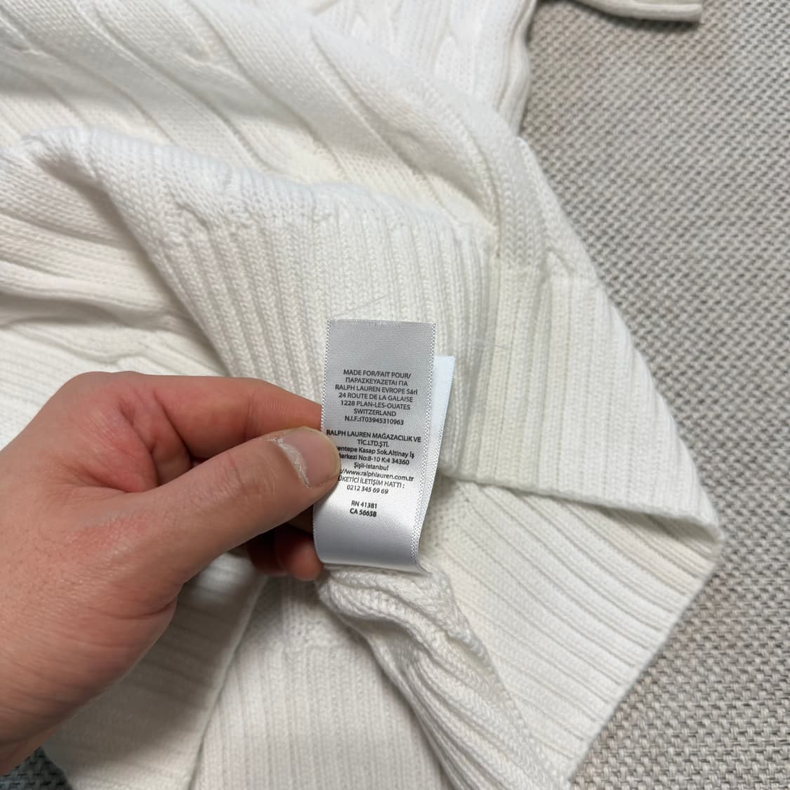 폴로 랄프로렌 케이블 반팔 니트 상품이미지4