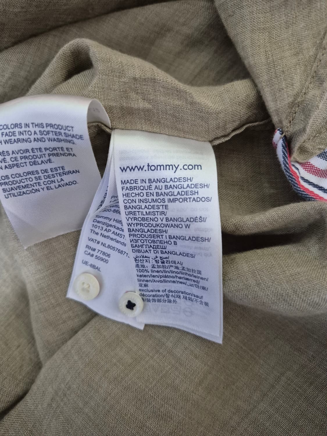 한섬 타미힐피거 린넨 퍼그먼트 워싱 셔츠 상품이미지8