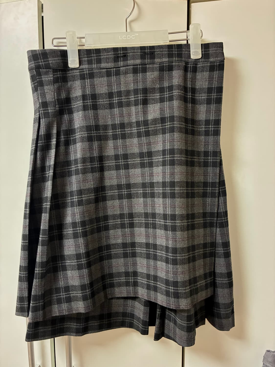 Lcdc tm 체크 플리츠 스커트 상품이미지3
